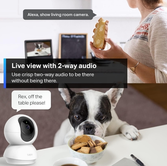 TP-Link Tapo Smart Pan/Tilt Indoor Security Camera, 360° Motion Tracking, 1080p - Picture 8 of 16